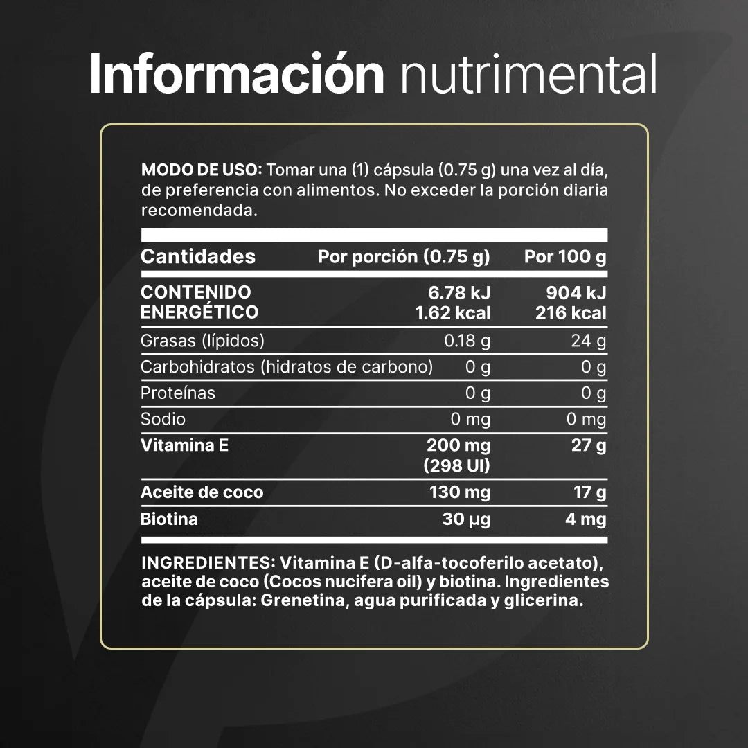Vitamina E en Cápsulas