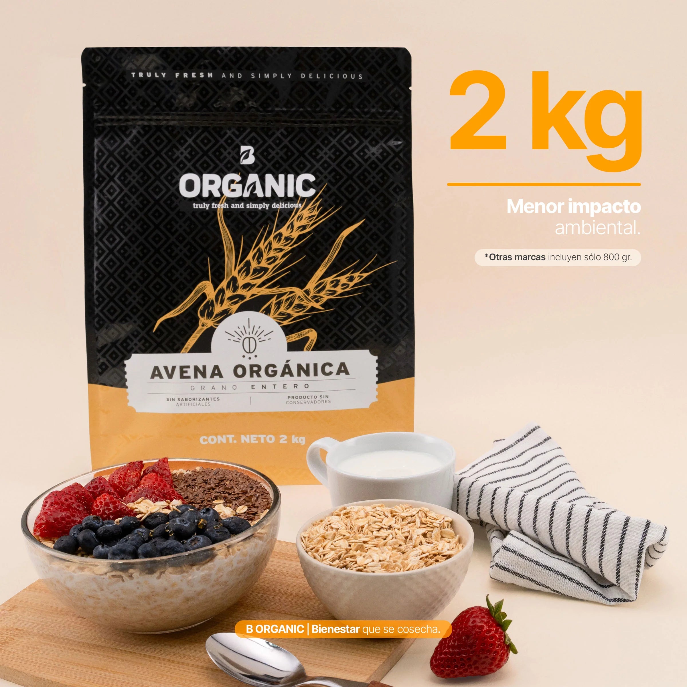 Avena Orgánica Sin Gluten
