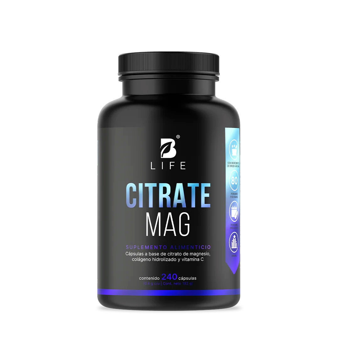 Citrato de Magnesio Puro | con Vitamina C y Colágeno Hidrolizado