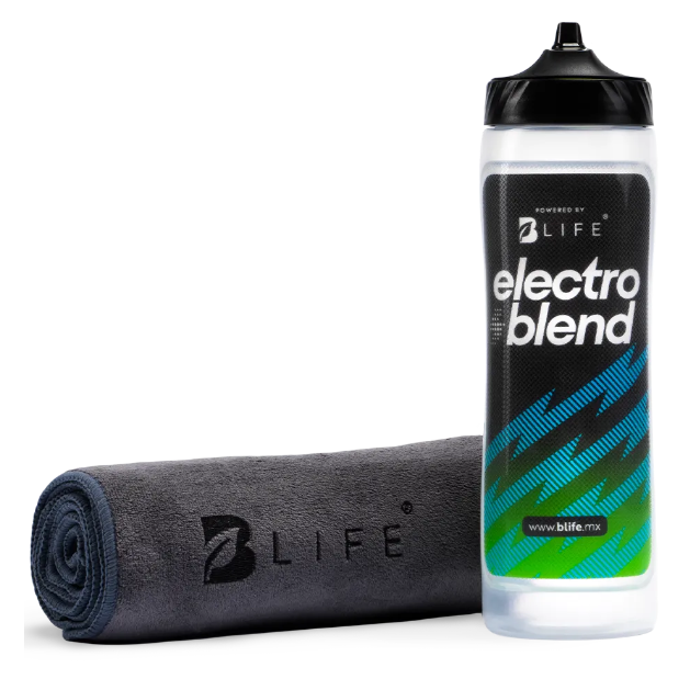 Botella Electroblend Gris + Sport Towel 100% OFF