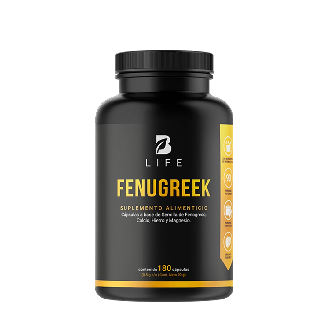 Fenogreco | con Calcio, Hierro y Magnesio | 180 Cápsulas 1000 mg por porción
