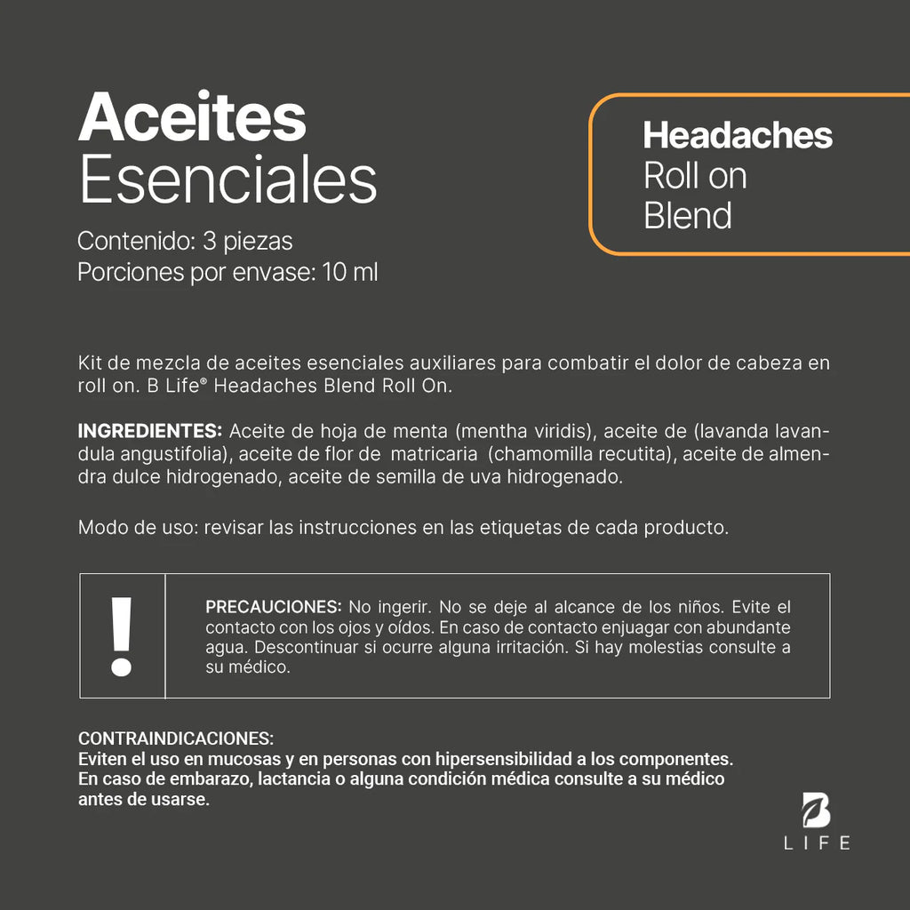 Headaches - Aceite Roll On