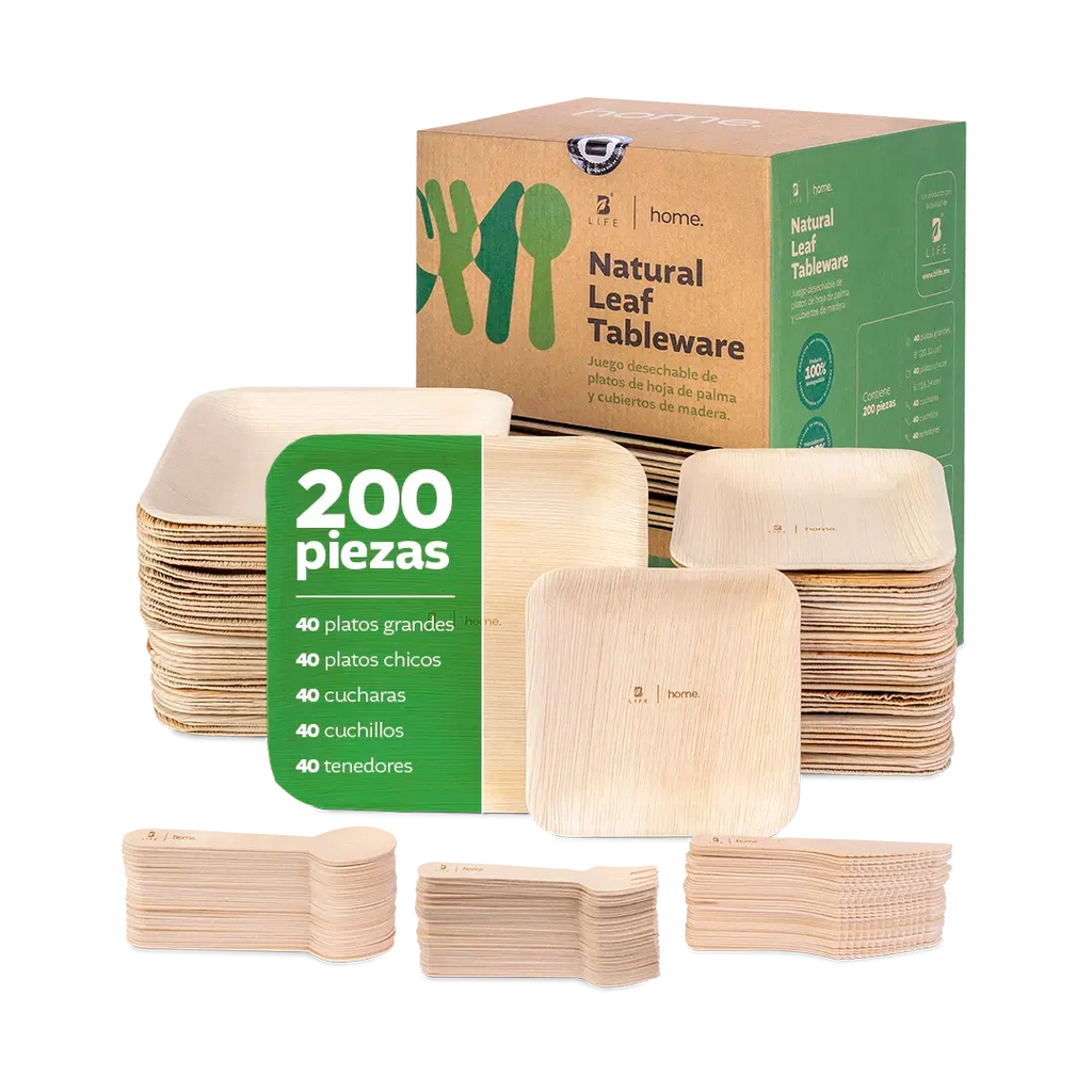 Desechables Hoja de Palma Biodegradable