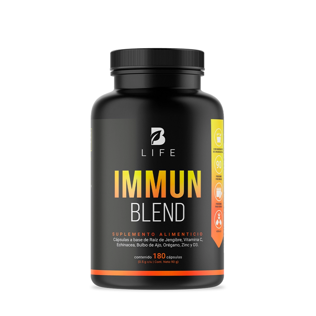 Mezcla con Jengibre, Vitamina C, D3, Zinc, Equinácea, Orégano y Ajo | 1000 mg por Porción 