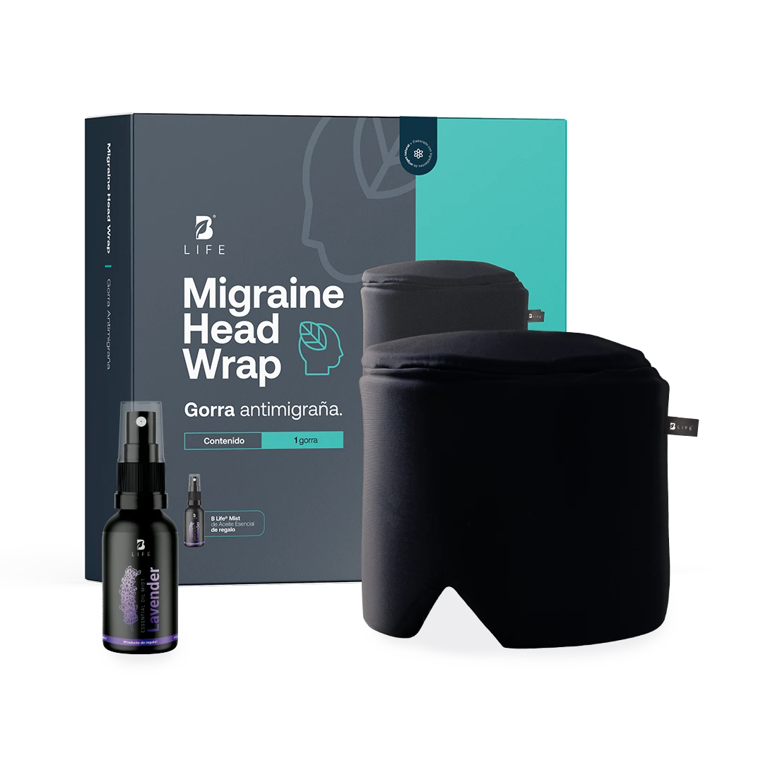 Migraine Head Wrap | Gorra de Gel Refrescante - Talla G - B Life®
